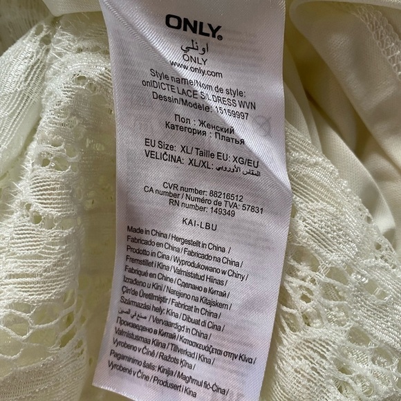 ONLY White Lace Sweetheart Dress - Picture 6 of 6